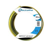 Electraline 15171 Couronne de Cable H07 V-K 1X2,5 10M Jaune/Vert