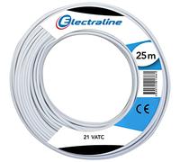 Electraline 20636018E Couronne de Cable 21 VATC 25M Blanc, pour Utilisation Sat e prolongateur TV