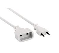 Electraline 20647012J Rallonge Prolongateur électrique 3 mt prise/fiche européen 6A - section 2x0,75 mm²