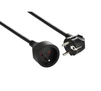 Electraline 20848043D Rallonge Prolongateur électrique 5 m 16A - section 3G1,5 mm² noir