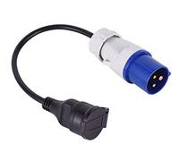 Electraline 20848043M Adaptateur pour caravanne, Bleu