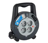 Electraline 29007 Enrouleur Rallonge Ménager Domestique 5m 16A - Section 3G1,5 mm², Noir