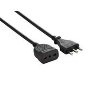 Electraline 46101 - Extension, longueur 3 m, tube de 10 A, section câble 3 x 0,75 mm, noir