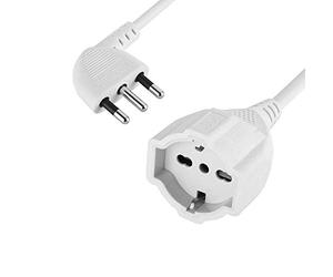 Electraline 46108 Prolongation, Blanc, 5 M