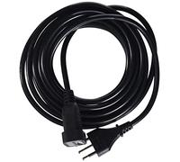 Electraline 46120 Rallonge 5 m fiche et Prise Petite 10 A, Noir - Section câble 3G1 mm²