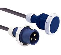 Rallonge industrielle 10 m avec fiche CEE et prise CEE IP67 câble H07RN-F 3G2.5