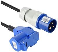 Electraline 46149 Rallonge Industrielle En Caoutchouc H07RN-F 10 M 2 Prises