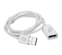 Electraline 500330 Câble d'extension USB 2.0 Type A mâle vers USB Type A Femelle, 2 Metre, Apple Motif, Blanc