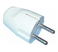 Electraline 523071 Fiche male 2P+T 10/16A Blanc
