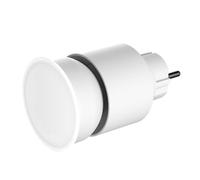 Electraline 58047, Spot LED/Projecteur LED IP44 avec 4 Niveaux de luminosité réglables avec variateur de 20LM à 1000LM, Prise Schuko, pour Usage Extérieur