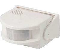 Electraline 58413, Capteur de Présence avec Alarme, Blanc