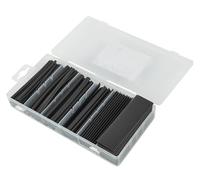 Electraline 59229 Kit avec 90 gaines thermorétractables 10 cm, Noir