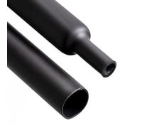 Electraline 59242 Gaine thermique noire, diamètre 2,4/1,2 mm et 2 m de longueur, pour isoler, protéger et renforcer les câbles et les connecteurs, Résistant aux températures extrêmes (-55°-125°C)