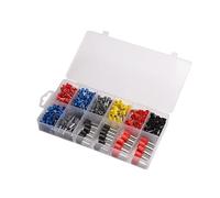 Electraline 59250 Kit de 430 cosses de câble simples et doubles de couleur