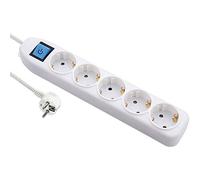 Electraline 59662 Multiprise 5 prises avec interrupteur 1,5 m