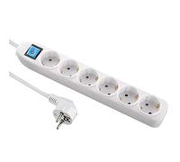 Electraline 59663 Multiprise 6 prises avec interrupteur 1,5 m