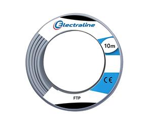 Electraline 60132015I Couronne de Câble FTP 10M, Gris