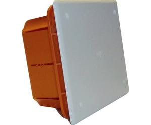 Electraline 60405 6040 Boîte de Dérivation Encastrable, Taille 153x98x70 mm, IP44, Rouge/Blanc