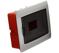 Electraline 60440 Coffret encastrable avec porte, 8 modules, Blanc