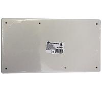 Electraline 60447 - Pièces couvercle avec vis, dimensions 296 x 153 mm, blanc