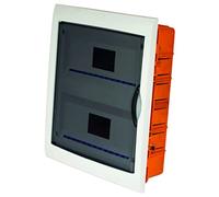 Electraline 60449 Centrale de encastrement, 26 modules Jaune/Blanc