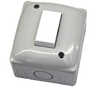 Electraline 60453-Container protégée avec inverseur Blanc Couleur : Blanc