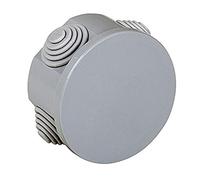 Electraline 60550, Boite dérivation ronde avec Embouts A Gradins, Diamètre 65 mm, IP44, Gris