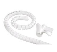 Electraline 60629 Cache câbles en Spirale Protection de câblage 1, 8 m en matière plastique Blanc