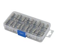 Electraline 61428 Kit de 200 fusibles en verre, 20 pièces chacun pour 0.5A 1A 2A 3A 4A 5A 8A 10A 15A 20A