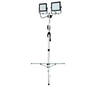 Electraline 63445 Double Projecteur Spot Led sur trépied, Gris