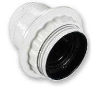 Electraline 70132 Douille E27 Filetee + Bague Pas 10X1 Blanc