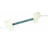 Electraline 70183 Douille Halogène A Etrier R7S 119Mm, Blanc, 1 Unité (Lot de 1)