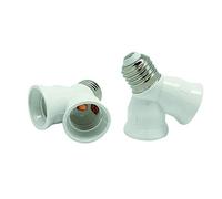 Electraline 70189 Double Douille E27, Blanc