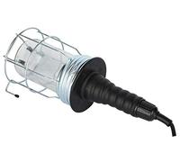 Electraline 70303 Lampe Portable, câble de 5 mètres, 60W, pour Utilisation sur Chantier de Construction/Inspection/Atelier/Cave/Travail/Garage, métal, Grille de Protection, 1 Unité (Lot de 1)