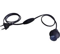Electraline 70524 câblage Bipolaire et Douille E27, Interrupteur et fiche, Noir