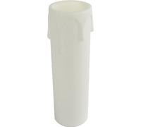 Electraline 70541 Bougie Rustique E14 H 6.5Cm Blanc