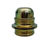 Electraline 71129 Douille E27 Filetée + 2 Bagues Pas 10X1 Laiton