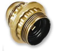 Electraline 71131 Douille E27 Filetee + Bague Pas 10X1 Or