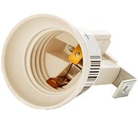 Electraline 71144 Douille E27 + Support en Equerre + 2 Trous M4, Or