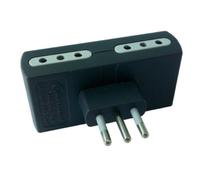 Electraline 71932 Adaptateur Plug Quadruple 10A 230 V 10/16 A 230 V Gris