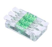 Electraline 87109 3 Bornes de connexion rapide à 3 entrées, Connecteurs à levier, Diamètre du câble: min. 0,2 mm² - max. 4 mm²