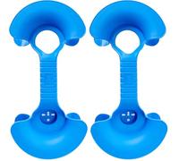 Electraline 94017 Enrouleurs de Câble, Support Portable pour Extension de Bobine et Câbles Bleus (Lot de 2)