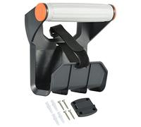 Electraline 94021 Enrouleurs de Câble/Support Portable de Prolongateurs/Extension de Câble avec poigneé ergonomique + Kit de fixation murale inclus pour ranger la rallonge à la fin des travaux. Noir