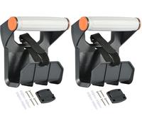 Electraline 94021 Enrouleurs de Câble/Support Portable de Prolongateurs/Extension de Câble avec poigneé ergonomique + Kit de fixation murale inclus pour ranger la rallonge à la fin des travaux. Noir