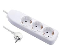 Electraline Bloc 3 Prises câble 3G1, Blanc, 51311