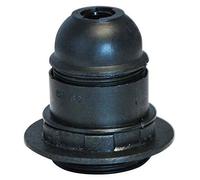 Electraline Douille E27 Filetee + Bague Pas 10X1 Noir - 71130