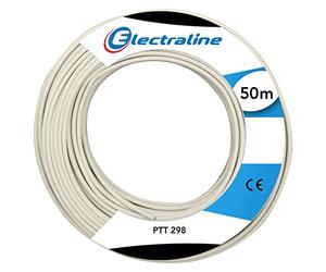 Electraline LMF901550894 Couronne de Cable PTT 298 4 PAIRES 50M Ivoire, 50 m