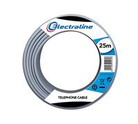 Electraline - Matassa cavo telefonico citofonico da 25 m TR/R 3x0,6 mmq Electraline 14001
