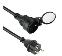 Electraline Prolongateur professionnel etanche, Noir, 10 M