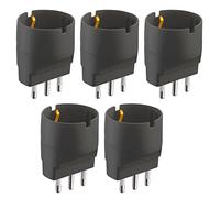 Electraline Set Adaptateurs Schuko, noir, 92293